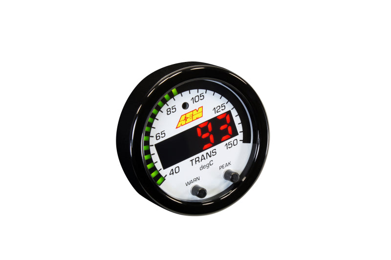 AEM X-Series Temperature 100-300F Gauge Kit (ONLY Black Bezel and Water Temp. Faceplate) - Boost Factory
