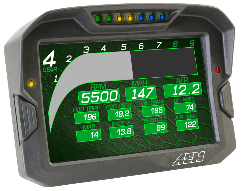AEM CD-7 Non Logging Race Dash Carbon Fiber Digital Display (CAN Input Only) - Boost Factory