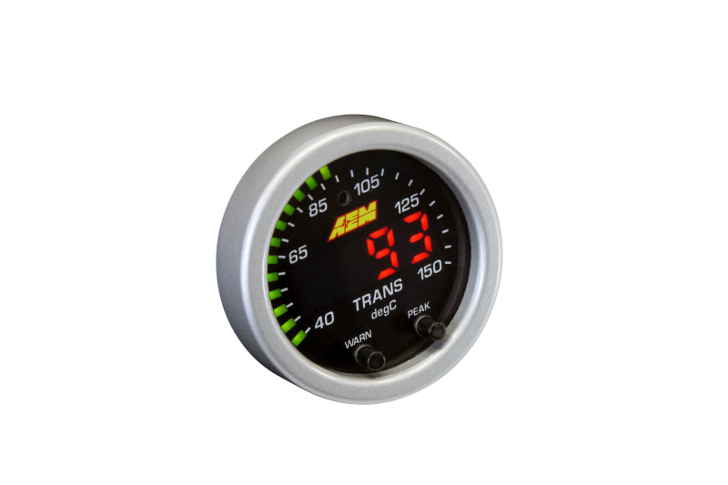 AEM X-Series Temperature 100-300F Gauge Kit (ONLY Black Bezel and Water Temp. Faceplate) - Boost Factory