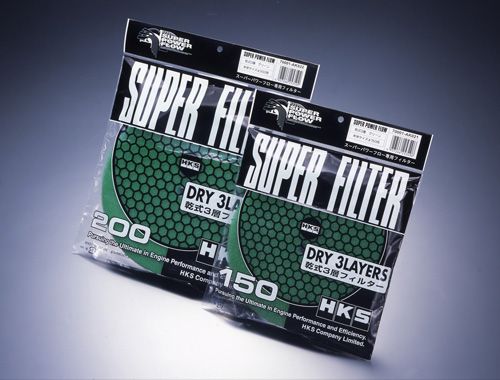 HKS Super Power Flow D200 replacement element, 3-layer dry green, 70001-AK022