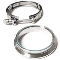 3" Stainless Downpipe Flange and Clamp Borg Warner EFR Turbos 6258, 6758, 7163, 7064, 7670 8374 9180 - CLC-CLA-054