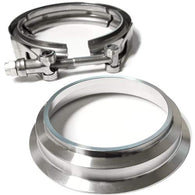 3" Stainless Downpipe 4.21 Marmon Flange/Clamp Borg Warner S SX SX-E Turbos - CLC-CLA-055