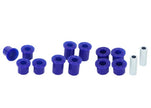 SuperPro 2005 Nissan Frontier LE Rear Leaf Spring and Shackle Bushing Kit - Boost Factory