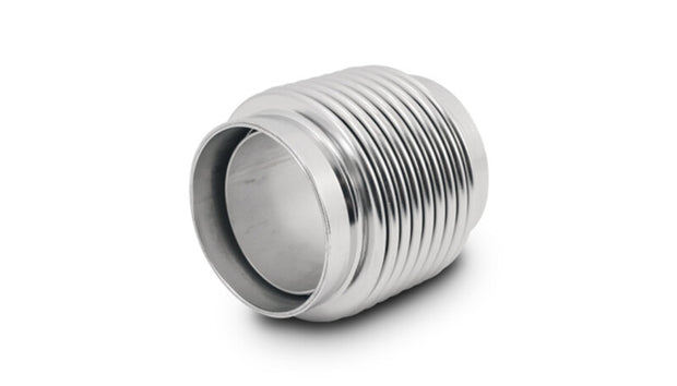 Vibrant 2.25in ID x 3.00in Long 321SS Electro Polished Motorsport Bellows w/Neck & Liner - 69684