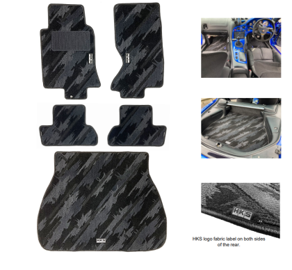 HKS FLOOR MATS FD3S FULL SET MONOTONE OIL COLOR LHD - 53001-AZ011
