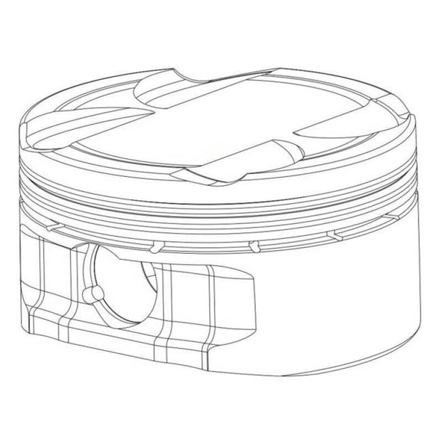 CP Piston & Ring Set for Nissan SR20VE/VET Bore 89.5mm Dome Size +3.5cc CR 12.5:1 Single