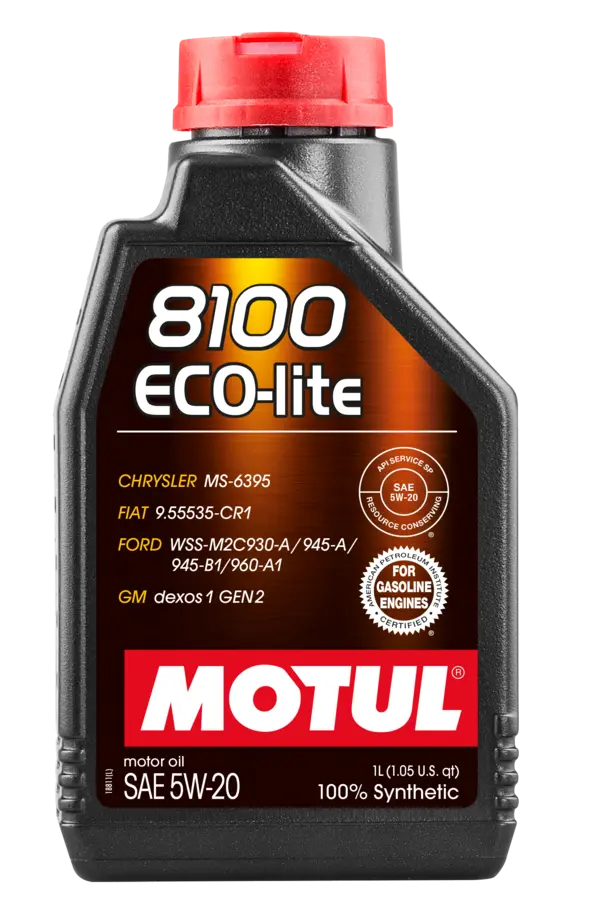 Motul 1L Synthetic Engine Oil 8100 5W20 ECO-LITE - 109102