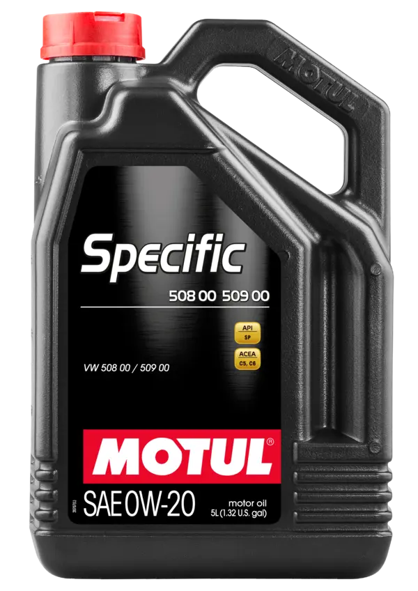 Motul 5L Specific 508 0W20 Oil - Acea A1/B1 / VW 508.00/509.00 / Porsche C20 - 107384 - Boost Factory