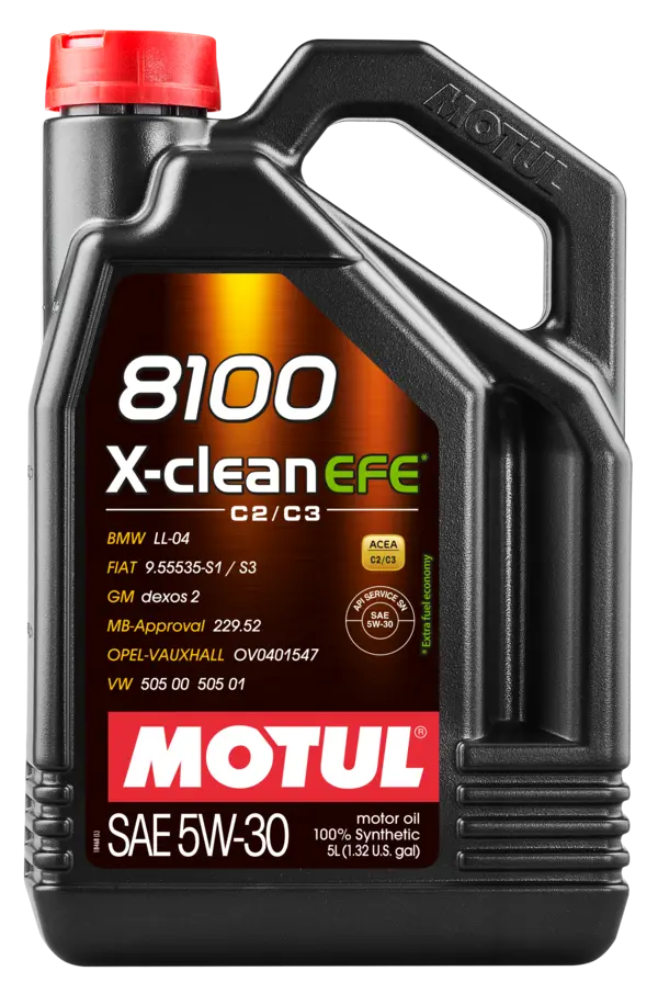Motul 5L Synthetic Engine Oil 8100 5W30 X-Clean EFE - 109471