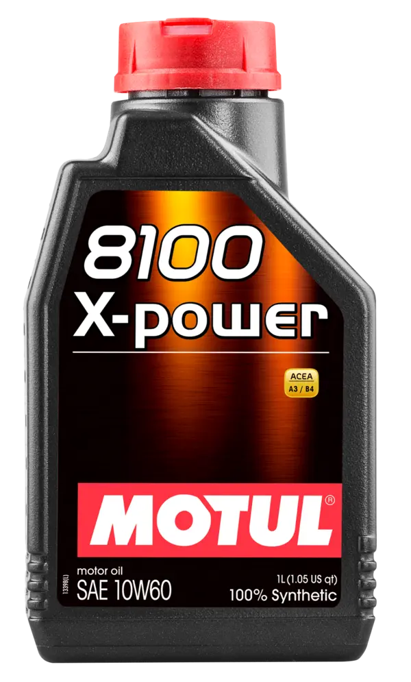 Motul 1L Synthetic Engine Oil 8100 10W60 X-Power - ACEA A3/B4 - 106142