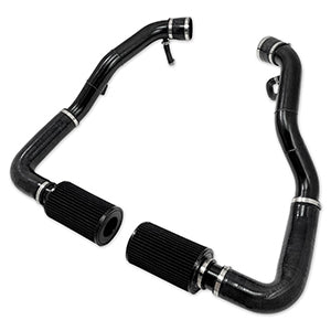 GKTech - Z34 370z/G37 no cut cold air intake kit - Polished pipes - 370Z-25PL