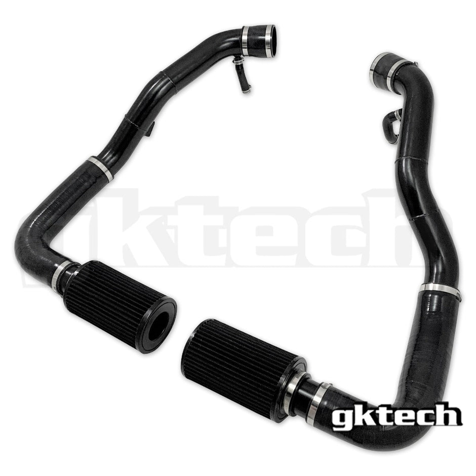GKTech - Z34 370z/G37 no cut cold air intake kit - Polished pipes - 370Z-25PL