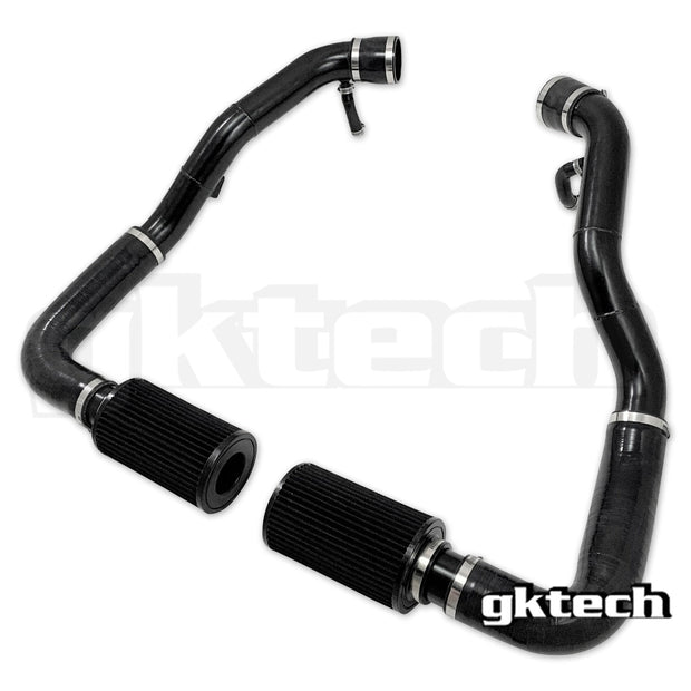 GKTech - Z34 370z/G37 no cut cold air intake kit - Polished pipes - 370Z-25PL