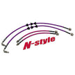 GKTech - N-Style R32 GTS-T Braided Brake Line Set - Hard Line Delete Front and rear set - R32X-HDDLN