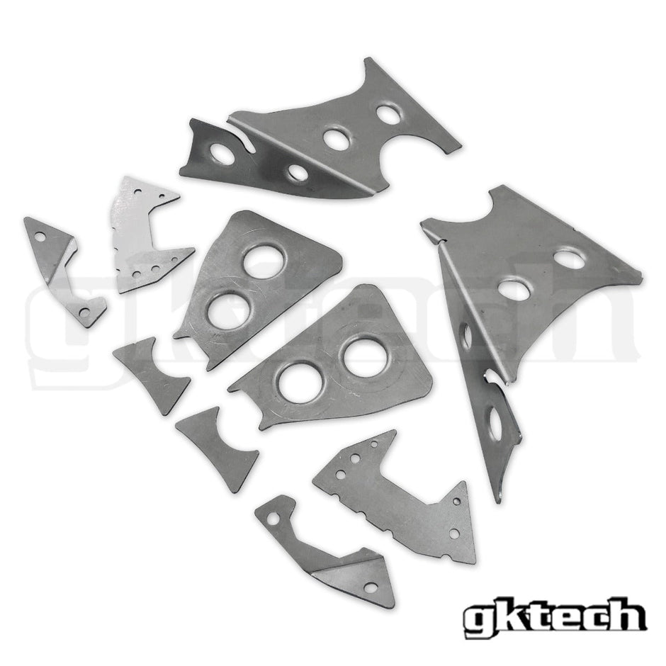 GKTech - V2 S14 240sx /S15 Silvia subframe weld in reinforcement plates - s145-subf