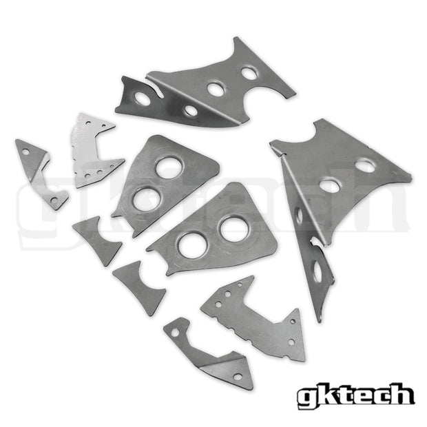 GKTech - V2 S14 240sx /S15 Silvia subframe weld in reinforcement plates - s145-subf