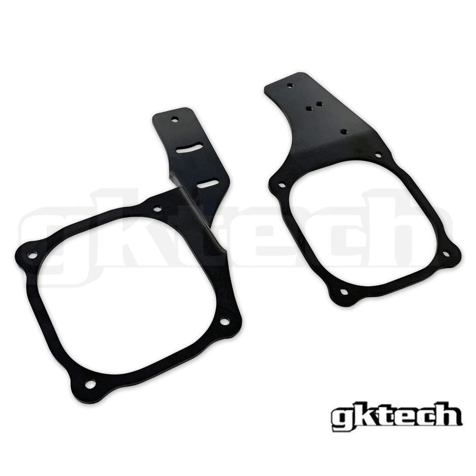 GKTech - G35 vehicle specific e-brake mount - G35 OUTSIDE trim mount - LEFT side of console - G35X-HBKL