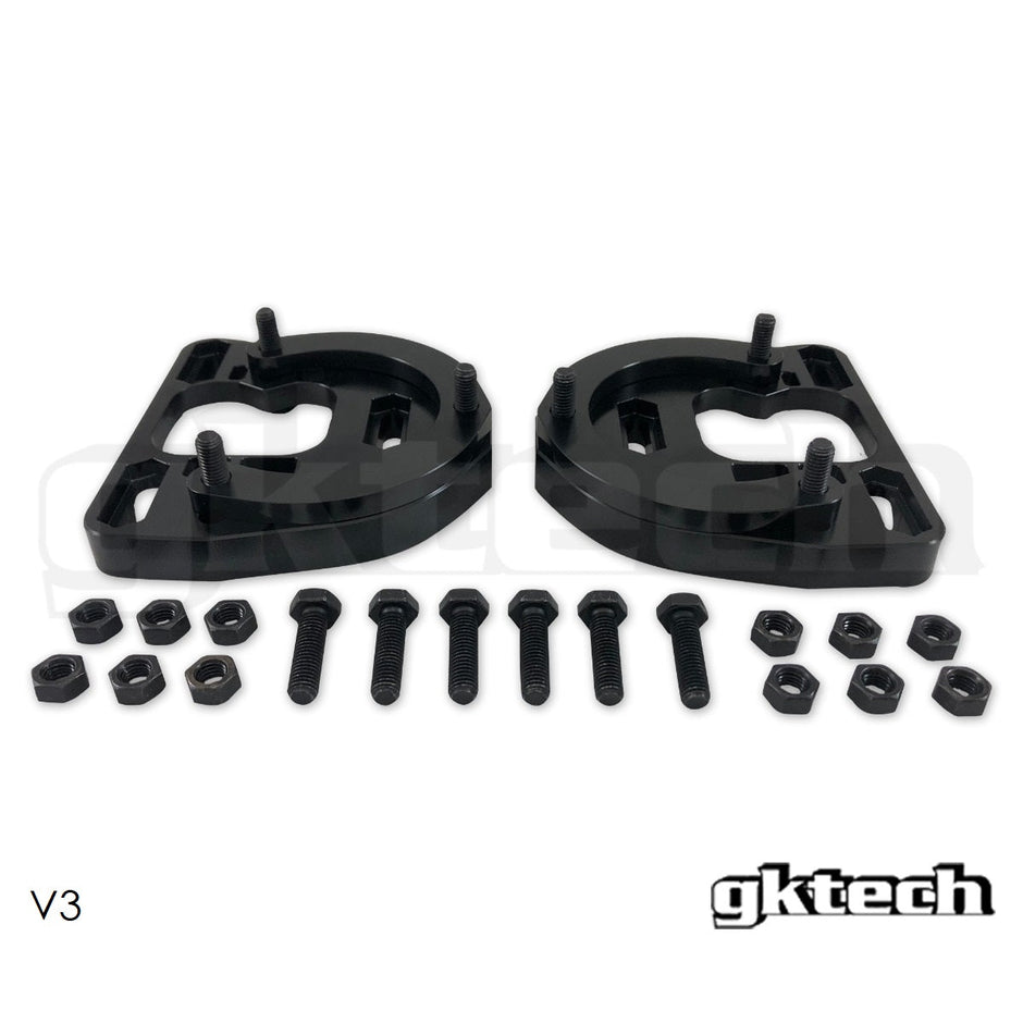 GKTech - 240sx offset camber strut tops - V2 S-chassis offset strut tops - OFFX-STRT