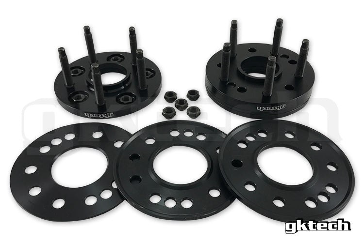 GKTech - 5x100 spacers 15mm > 30mm 8 piece set - spcr-5100
