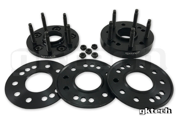 GKTech - 5x100 spacers 15mm > 30mm 8 piece set - spcr-5100