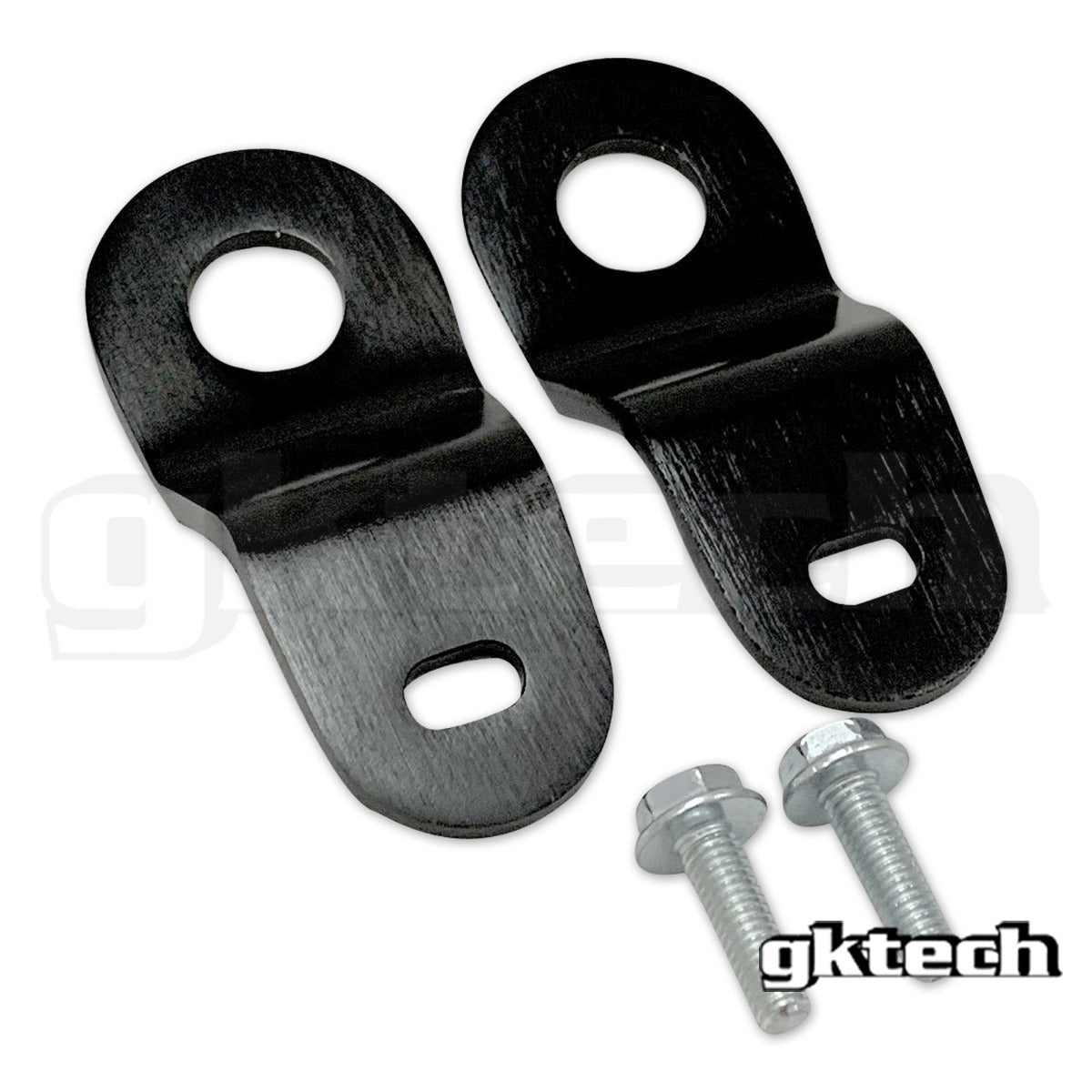 GKTech - S13 240sx CNC Machined top Radiator brackets - Black - S13X-RADB