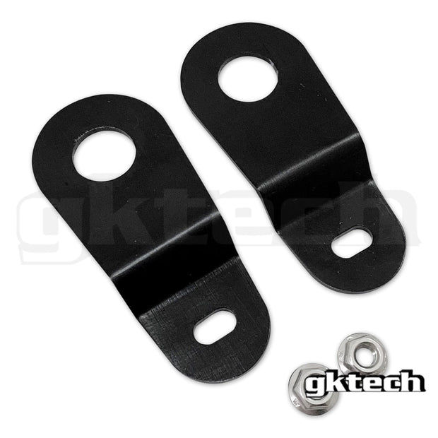 GKTech - S14 240sx/S15 Silvia CNC Machined top Radiator brackets - Black - S14X-RADB
