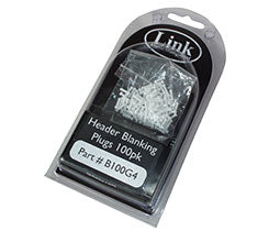 LINK BG4 - 100 pack blanking plugs 101-0124