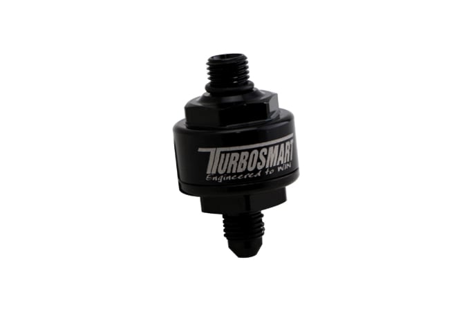 Turbosmart Billet Turbo Oil Feed Filter 44um -4AN to -4AN ORB - TS-0804-1003