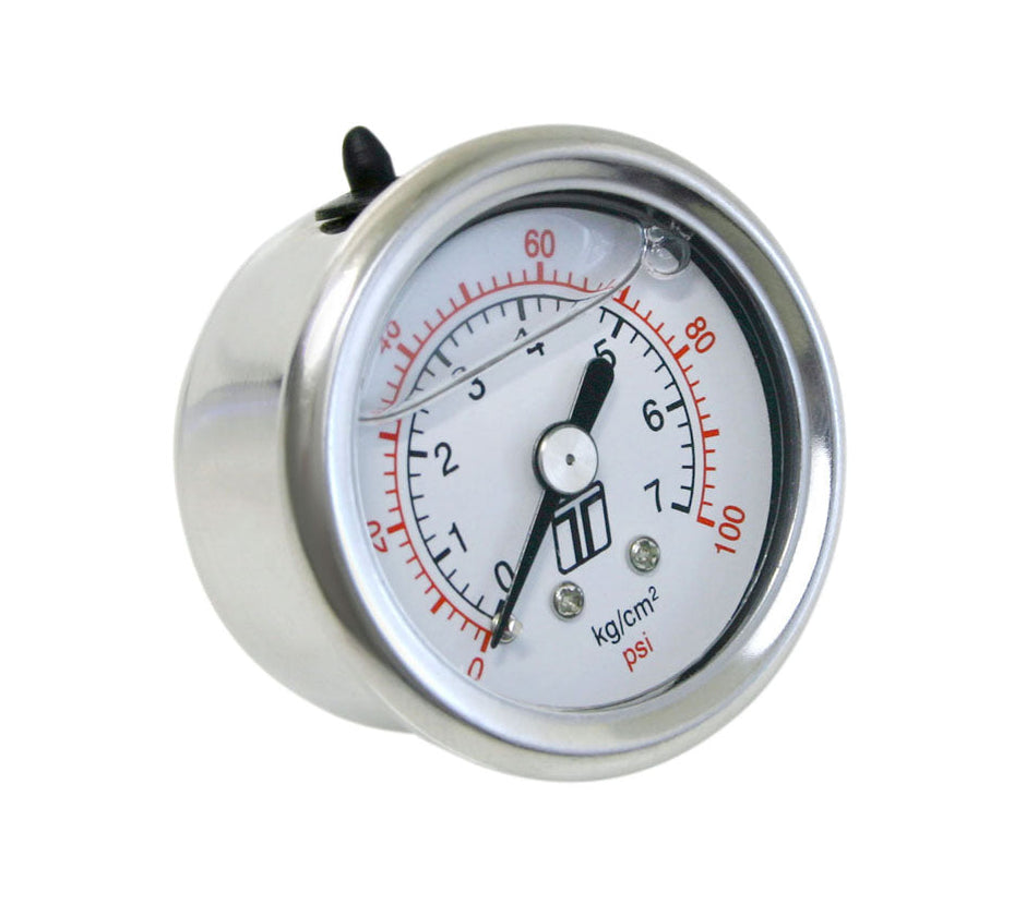 Turbosmart Fuel Pressure Gauge 0-100psi Liquid Filled for FPR Series - TS-0402-2023