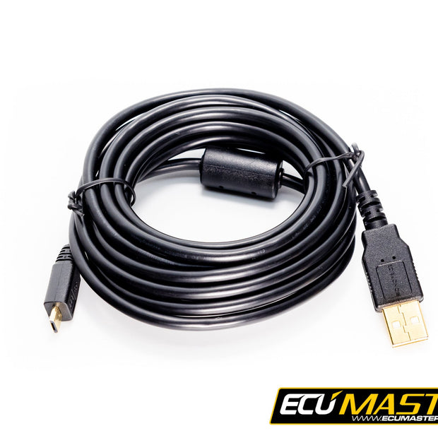 EMU Black USB A to Micro-USB Male-Male Cable