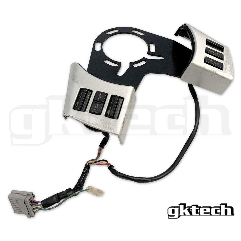GKTech - Z33 350z steering wheel control relocation bracket - Cruise control + Audio controls bracket - DUBL-RELO