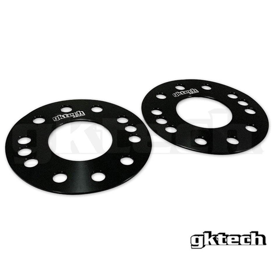 GKTech - 4/5x100 hub centric slip on spacers - 3mm - SPC2-3MMX