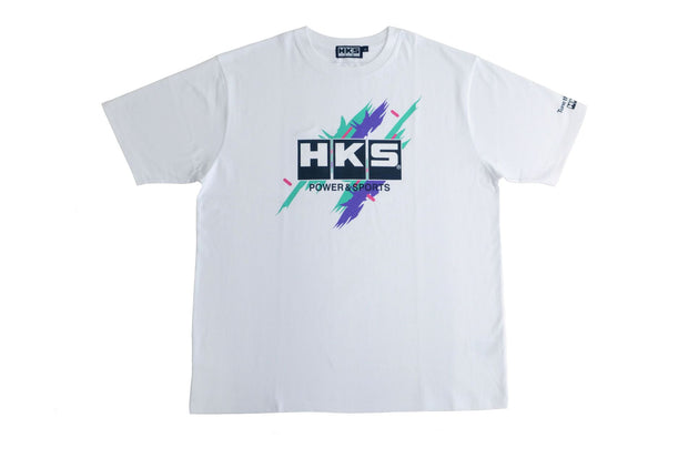 HKS T-SHIRT SUPER RACING WHITE 3L - 51007-AK651 - Boost Factory