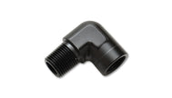 Vibrant 1/4in NPT Female to Male 90 Degree Pipe Adapter Fitting - Boost Factory