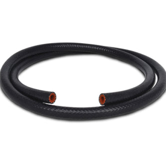 Vibrant 1/4in (6mm) I.D. x 5 ft. Silicon Heater Hose reinforced - Black - Boost Factory
