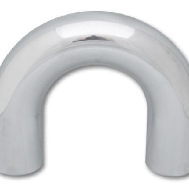 Vibrant 4in O.D. Universal Aluminum Tubing (180 degree Bend) - Polished