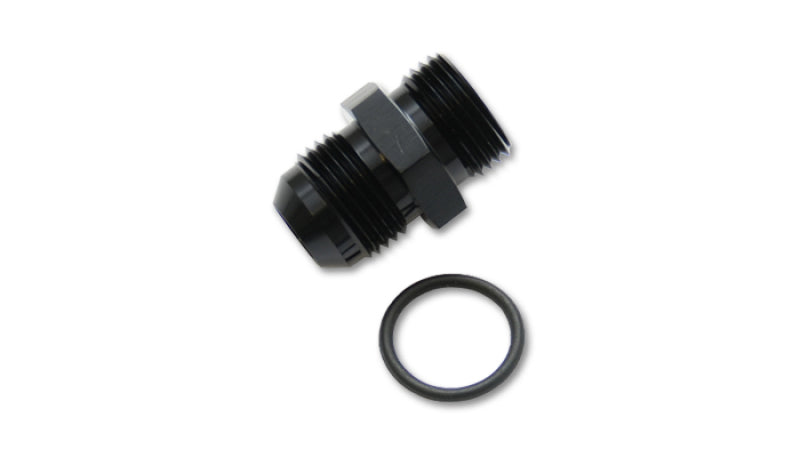 Vibrant -12AN Flare to AN Straight Thread (7/8-14) with O-Ring Adapter Fitting - 16840