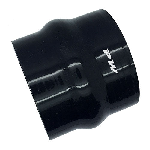Performance World - 110132 Straight 3.25" ID x 3" Silicone Black Hump Hose Coupler