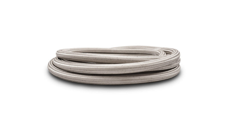 Vibrant Stainless Steel Braided Flex Hose w/PTFE Liner AN -6 (150ft Roll) - Boost Factory