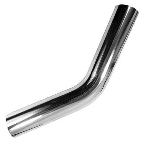 130425 2.5" OD 45 Degree Polished Aluminum Tubing
