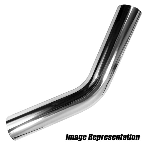 130435 3.5" OD 45 Degree Polished Aluminum Tubing