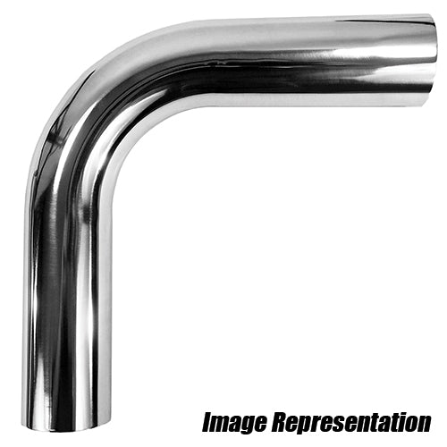 Performance World - 130940 4.0" OD 90 Degree Polished Aluminum Tubing