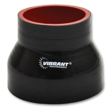 Vibrant 4 Ply Reducer Coupling 5in x 4in x 4.5in Long (BLACK) - Boost Factory