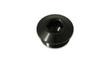 Vibrant Aluminum -6AN ORB Slimline Port Plug w/O-Ring - Anodized Black