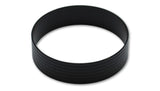 Vibrant HD Aluminum Union Sleeve for 2in OD Tubing - Hard Anodized Black