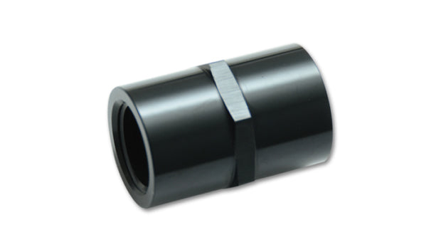 Vibrant 1/8in NPT Female Pipe Coupler Fitting - Aluminum - Boost Factory