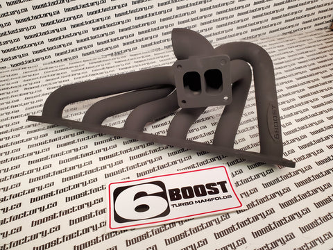 6 Boost RB20 RB25 RB26 RB30 T4 Twin Scroll Exhaust Manifold Nissan Skyline