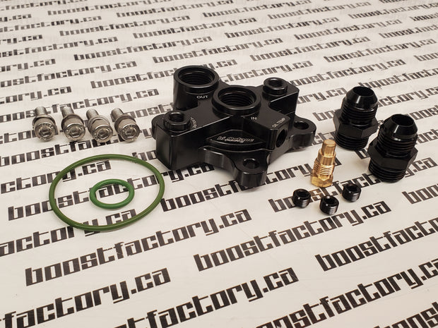 HI OCTANE / TAARKS RACING RB OIL BLOCK ADAPTOR -10 - Boost Factory