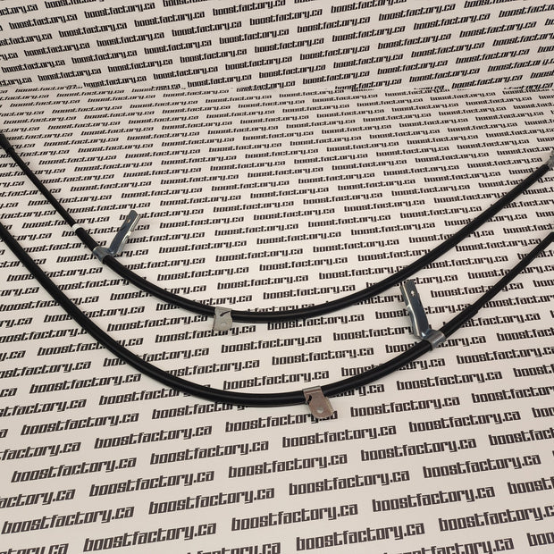 Genuine Nissan Skyline R33 LH And RH E-Brake Cable Set  36531-15U1A, 36530-15U1A.