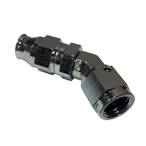 Performance World - 204514 -4AN Steel PTFE 45 Degree Forged Hose End